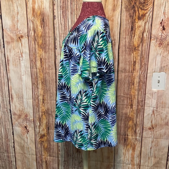 Women’s Kim Roger’s Curvy 2X Top Blue Green Color Summer Wear - Picture 5 of 6